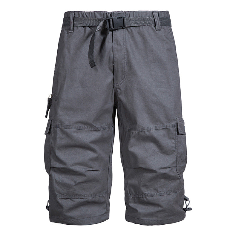 Summer Thin Men's Five-point Pants Loose Straight All-match Seven-point Trendy Brand Thin Casual Workwear Shorts for Men