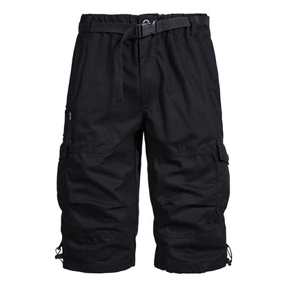 Summer Thin Men's Five-point Pants Loose Straight All-match Seven-point Trendy Brand Thin Casual Workwear Shorts for Men