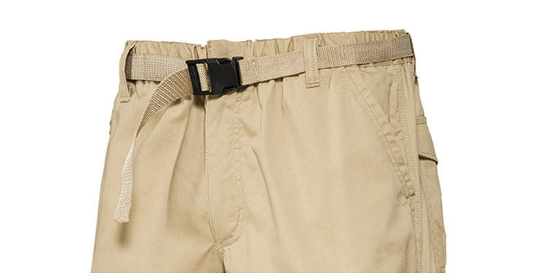 Summer Thin Men's Five-point Pants Loose Straight All-match Seven-point Trendy Brand Thin Casual Workwear Shorts for Men