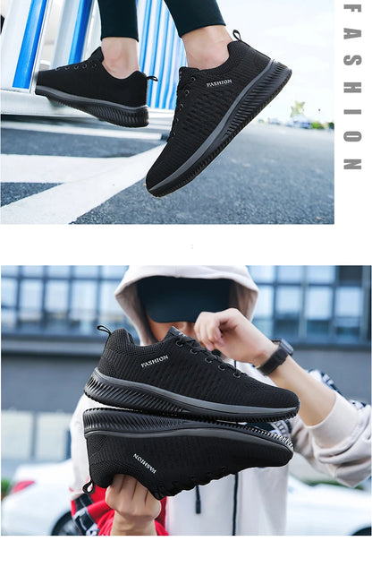 Men Running Shoes Breathable Light Comfortable Men's Casual Shoes Tenis Outdoor Slip On Walking Sneakers