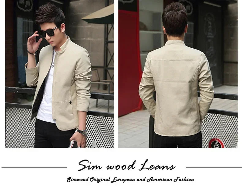 Men's fashion Jacket coats male Jacket Full Zip Windproof Work Coat blazer Outwear coats Men's Bomber Zipper Jacket Male