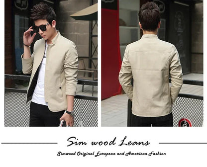 Men's fashion Jacket coats male Jacket Full Zip Windproof Work Coat blazer Outwear coats Men's Bomber Zipper Jacket Male