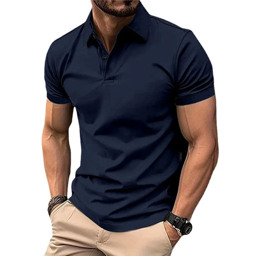 Solid Color Polo Shirt