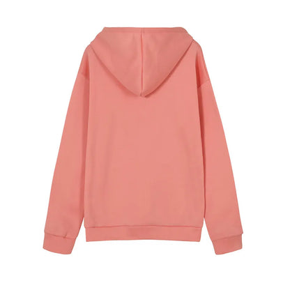 2026 Autumn New Women Loose Fit Hooded Sweatshirt Drawstring Pocket Design Long Sleeve Casual Daily Streetwear Fashion Tops