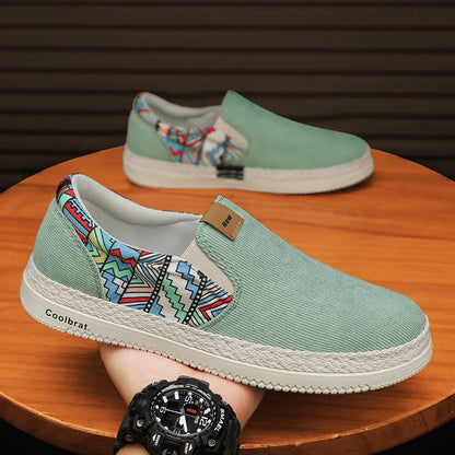 Men’s Flat Canvas Loafers