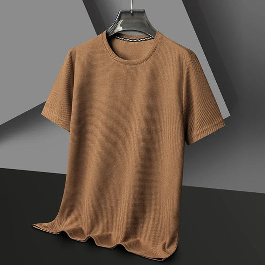 Waffle Round Neck Tee