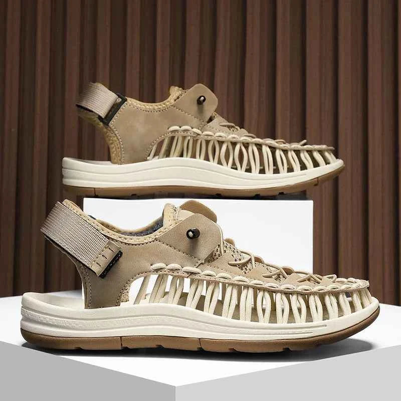 Summer New Sandals Men's Brand Designer Fashion Casual Outdoor Waders Large Size Hand-woven High Quality Beach Sandals For Men
