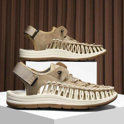Summer New Sandals Men's Brand Designer Fashion Casual Outdoor Waders Large Size Hand-woven High Quality Beach Sandals For Men