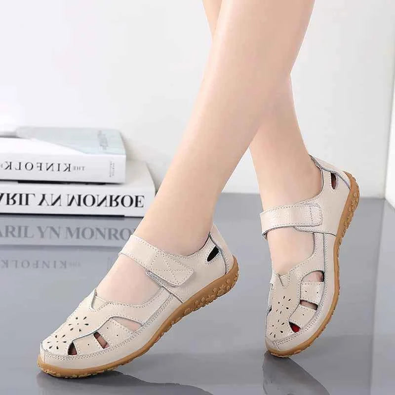 Women Sandals Casual Summer Ladies Closed Toe Beach Sandals Walking Women Flats Shoes Outdoor Comfort Female Fashion Sneakers
