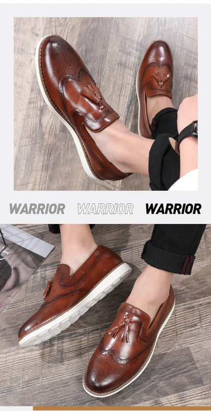 Luxury Leather Shoes New fashion Cowhide Pointed Toe British Business Formal Men's Leather Shoes Wedding Shoes Office Shoes
