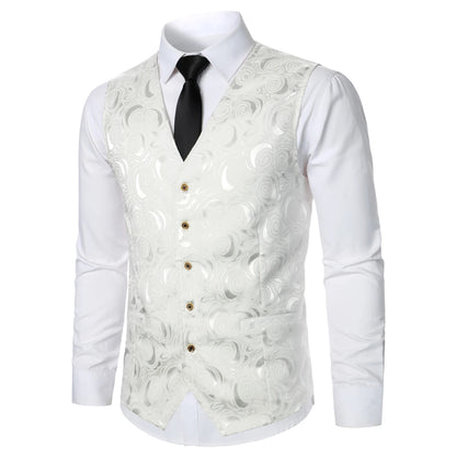 Men Suit Vest Coat Stripe Fabric Open Button Design Classic Design Causal  Business Fashion Slim Fit Men Suit