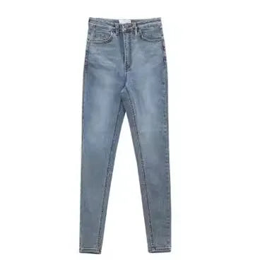 American-style Skinny High-waisted and Hip-lifting Jeans.Women Four Seasons New Fashion Simple Comfortable Stretch Skinny Jeans