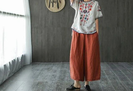 Women's T-shirt Summer 2024 Outfit Short Sleeve Top Female Graphic Cheap Clothes Aesthetic Baggy Korean Cotton Linen Clothing Xl