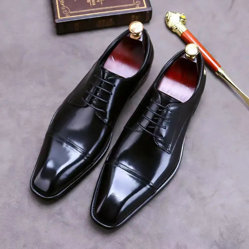 Fashion Business Dress Men Shoes Formal Slip On Dress Shoes Mens Oxfords Footwear High Quality Leather Shoes For Men Loafers