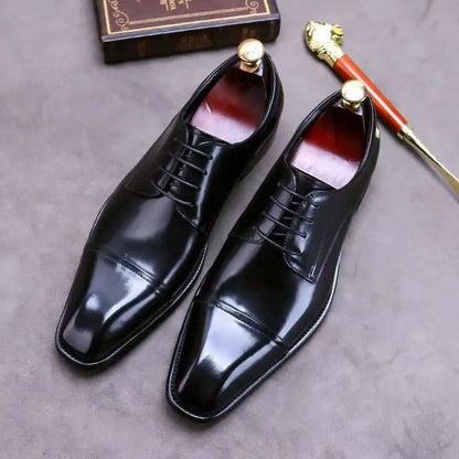 Fashion Business Dress Men Shoes Formal Slip On Dress Shoes Mens Oxfords Footwear High Quality Leather Shoes For Men Loafers