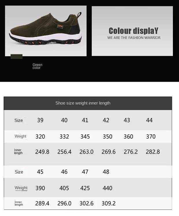 2023 New Outdoor Hiking Camping Light Running Jogging Casual Sports Men's Shoes Non-slip Loafers Hiking Shoes Large Size 38-50