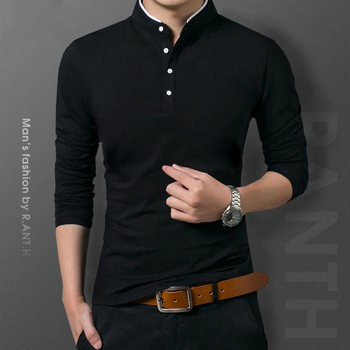 Casual Long Sleeve Polo