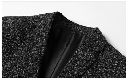 New Men Business Social Suit Slim Fit Jacket Black / Navy / Grey Fashion Simple Homme Wedding Prom Party Dress Blazers Coats