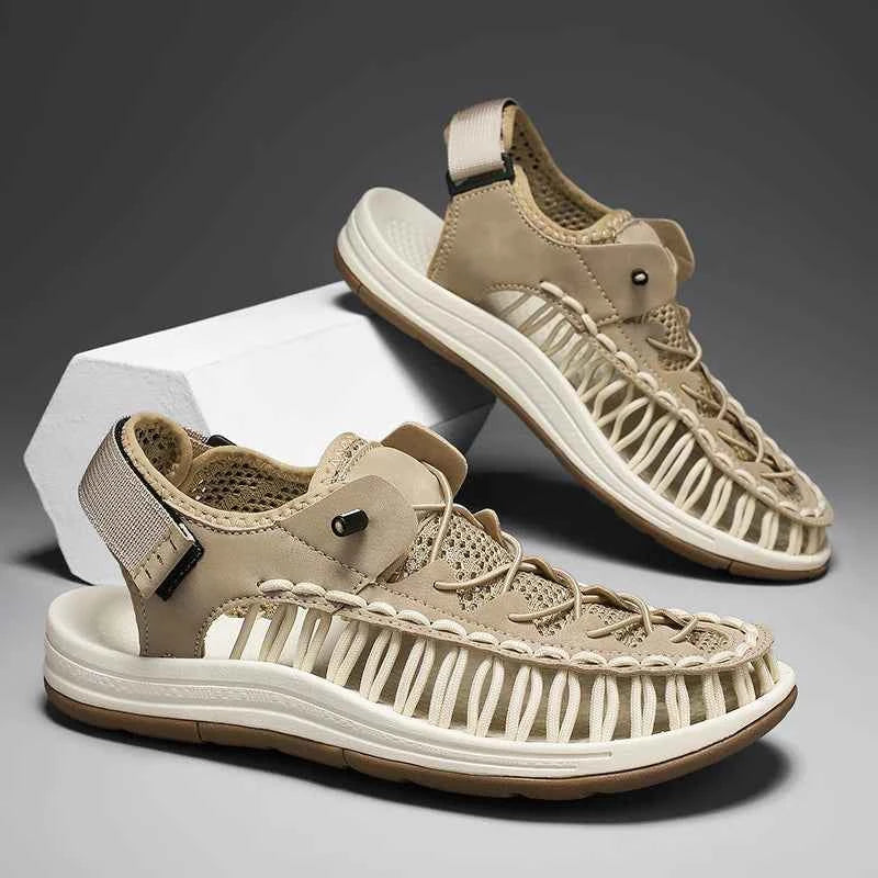 Summer New Sandals Men's Brand Designer Fashion Casual Outdoor Waders Large Size Hand-woven High Quality Beach Sandals For Men