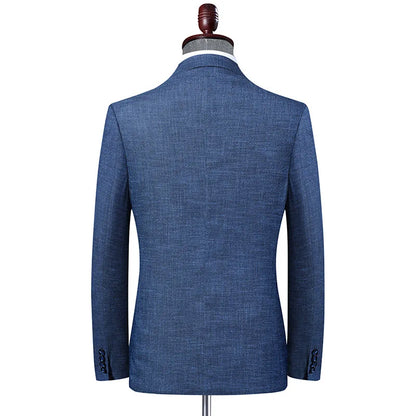 Men Blazers Turn Down Collar Suits Business Jackets Blazer Cardigan Single Breasted Long Sleeve Outerwear Summer Slim Fit