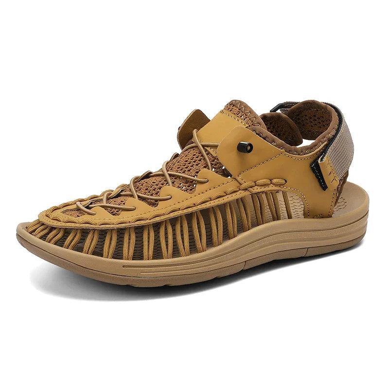Summer New Sandals Men's Brand Designer Fashion Casual Outdoor Waders Large Size Hand-woven High Quality Beach Sandals For Men
