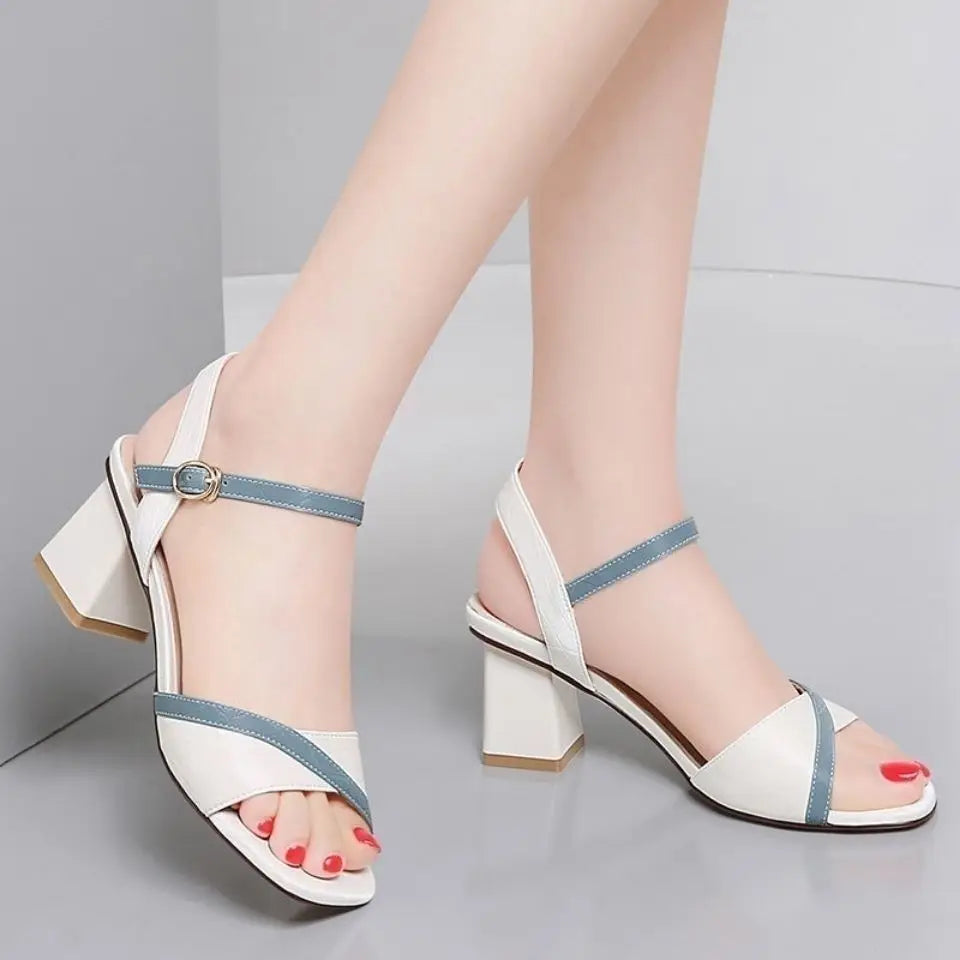 Women's Sandals Novelties 2025 Orthopedic Sandal Woman Elegant Roman Platform Wedge Mirror Luxury Designer Summer Fashion White