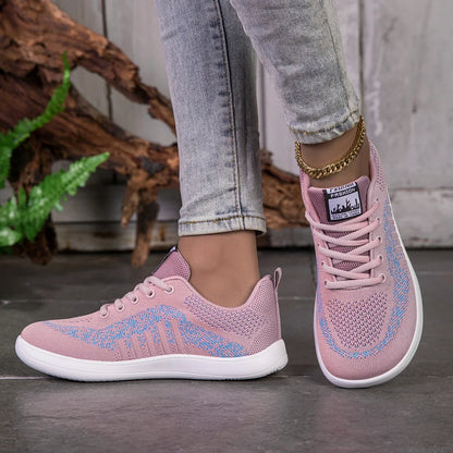 Sneakers Shoes For Woman Wide Barefoot Breathable Lace Up Flats Light Fashion Casual Outdoor Walking Loafers Women Shoes New