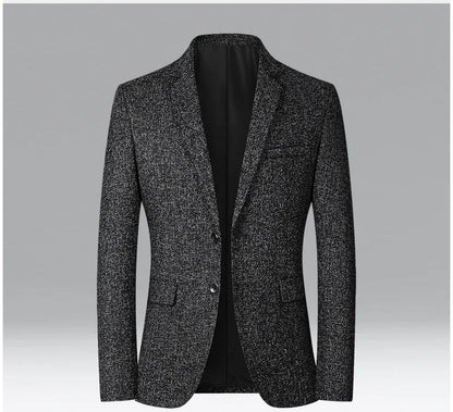 New Men Business Social Suit Slim Fit Jacket Black / Navy / Grey Fashion Simple Homme Wedding Prom Party Dress Blazers Coats