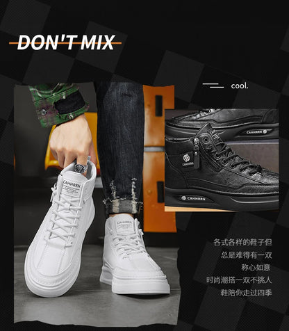 Male Sneakers High-top Loafers Skateboard Sports and Leisure Shoes for Men Men's Sneakers Non-Slip Soft and Comfortable New