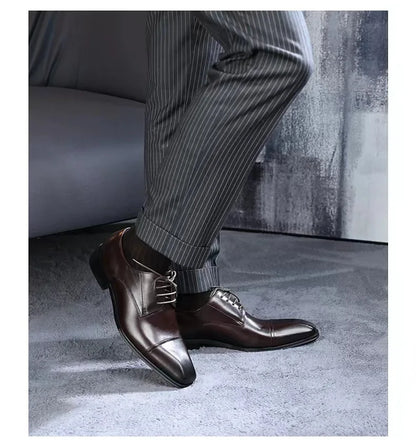 Fashion Business Dress Men Shoes Formal Slip On Dress Shoes Mens Oxfords Footwear High Quality Leather Shoes For Men Loafers