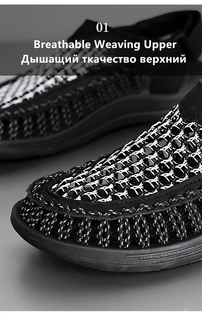 Summer New Sandals Men's Brand Designer Fashion Casual Outdoor Waders Large Size Hand-woven High Quality Beach Sandals For Men
