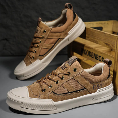 New Arrived Men Board Shoes All Season Anti Slip Wear-resistant Outdoor Off-road Hiking Shoes Luxury Classic Retro Men Sneakers