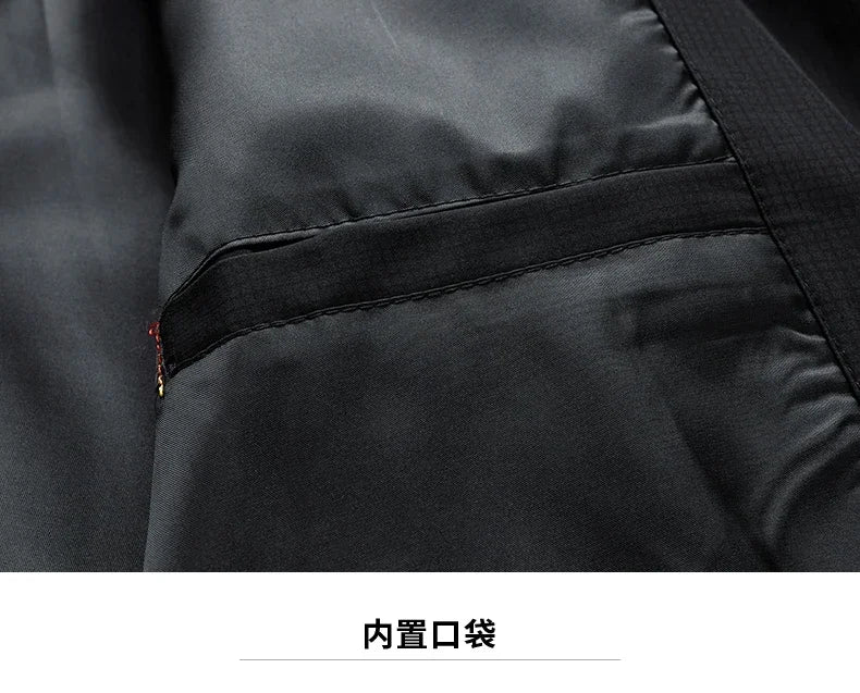 Men High Quality Fashion Business Spring Autumn Stand Collar fashion Jacket Coats Simple Solid Jackets Cloting Casual Jacket