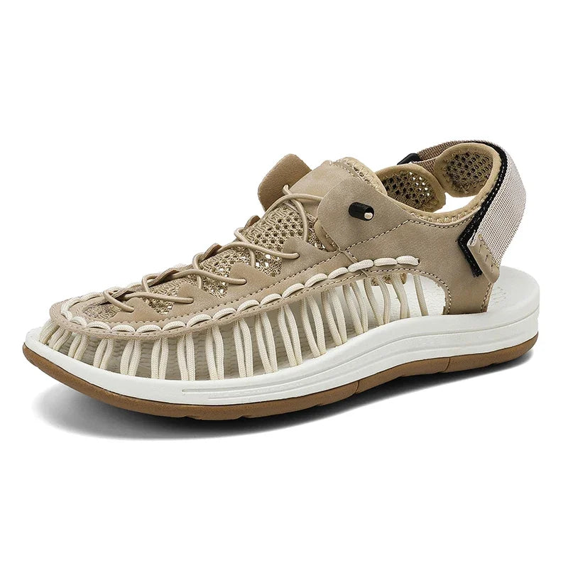 Summer New Sandals Men's Brand Designer Fashion Casual Outdoor Waders Large Size Hand-woven High Quality Beach Sandals For Men