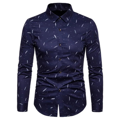 Spring Men Long-sleeved Cotton Shirts, Single-breasted Lapel Shirt, Blue Green Burgundy Khaki Gray White Optional, Asian Size