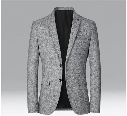 New Men Business Social Suit Slim Fit Jacket Black / Navy / Grey Fashion Simple Homme Wedding Prom Party Dress Blazers Coats