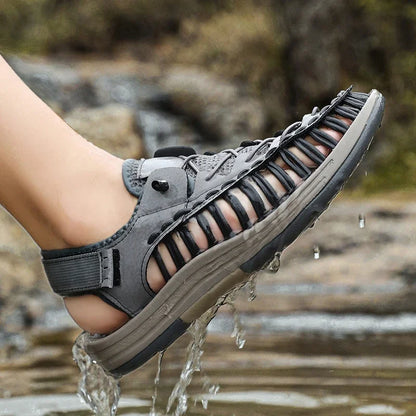 Summer New Sandals Men's Brand Designer Fashion Casual Outdoor Waders Large Size Hand-woven High Quality Beach Sandals For Men