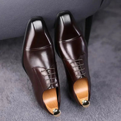 Fashion Business Dress Men Shoes Formal Slip On Dress Shoes Mens Oxfords Footwear High Quality Leather Shoes For Men Loafers