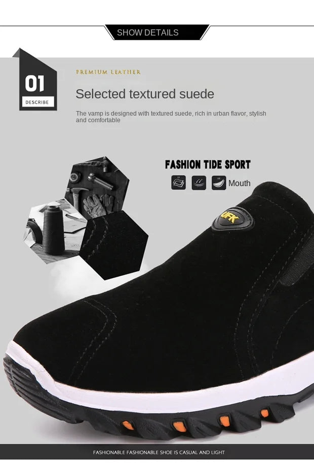 2023 New Outdoor Hiking Camping Light Running Jogging Casual Sports Men's Shoes Non-slip Loafers Hiking Shoes Large Size 38-50