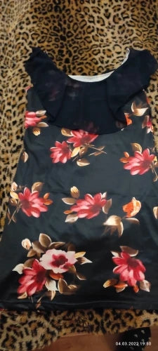 Dress Women Summer 2023 Sexy Floral Printing Splicing Printed Slim Mini O Neck Dresses Casual Vestidos ZCQZ9