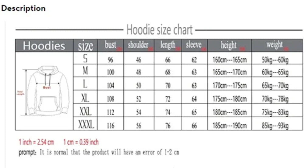 Women's Autumn and Winter Casual Fashion Loose London England Print Hooded Drawstring Long Sleeved Warm Pullover