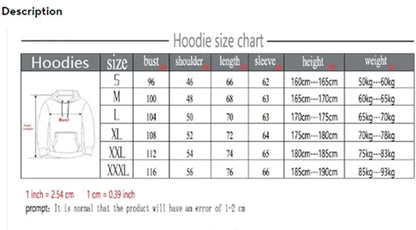 Women's Autumn and Winter Casual Fashion Loose London England Print Hooded Drawstring Long Sleeved Warm Pullover