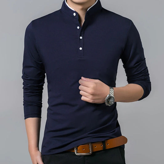 Casual Long Sleeve Polo