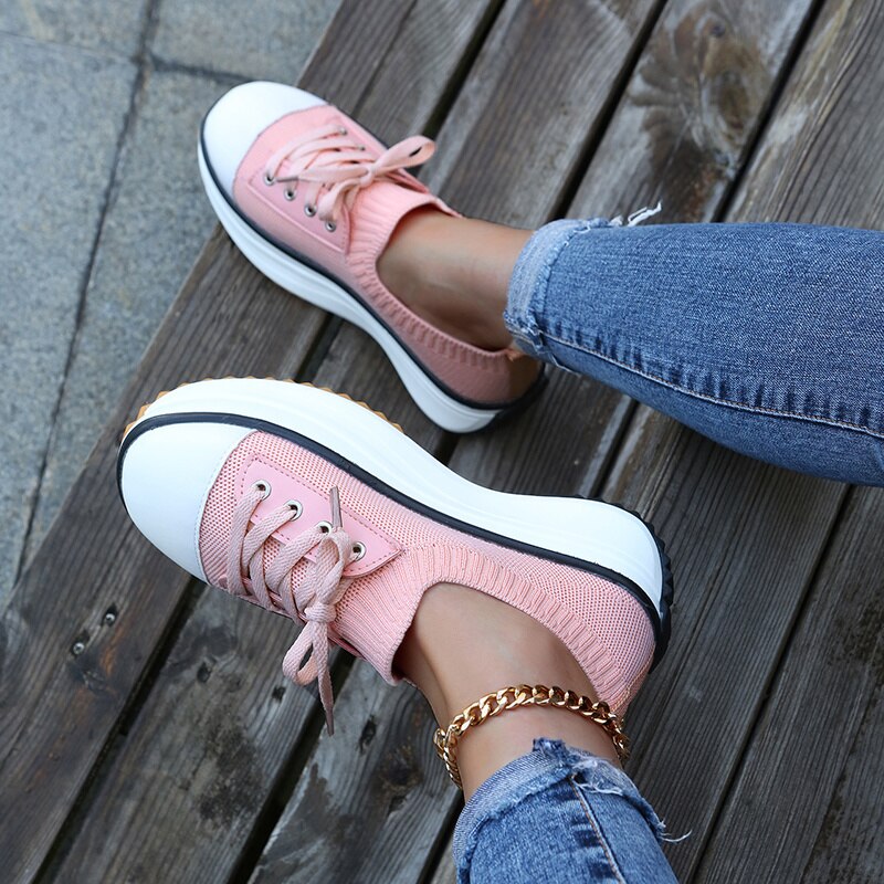 Summer Knit Slip-On Sneakers