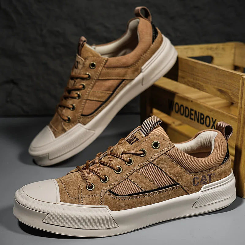 New Arrived Men Board Shoes All Season Anti Slip Wear-resistant Outdoor Off-road Hiking Shoes Luxury Classic Retro Men Sneakers