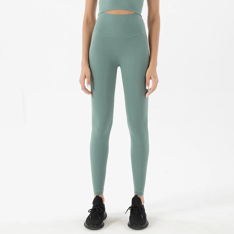 TRY TO BN Gym Leggings Yoga Pants Women Sports Fitness Naked Feeling High Waist Elastic Workout Push Up Leggings Tights Women