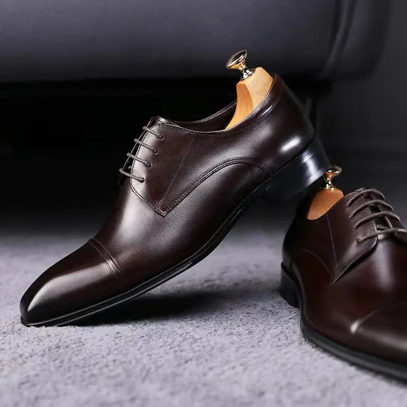 Fashion Business Dress Men Shoes Formal Slip On Dress Shoes Mens Oxfords Footwear High Quality Leather Shoes For Men Loafers