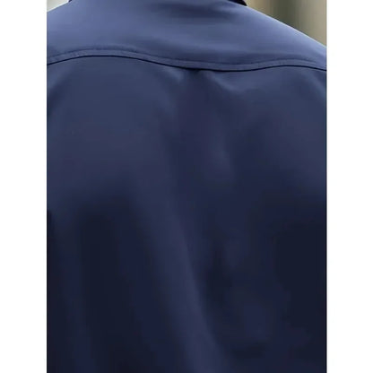 Bolubao Men Smart Casual White Shirt Brand Fashion Solid Color Long Sleeve Elastic Male Business Dress Shirt