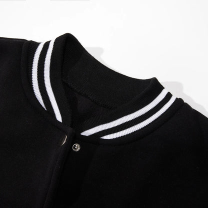 New York Land Of Dreams Capital Of Liberly Baseball Jersey Men Retro Soft Coat Trendy American Jackets Autumn Fleece Men Top