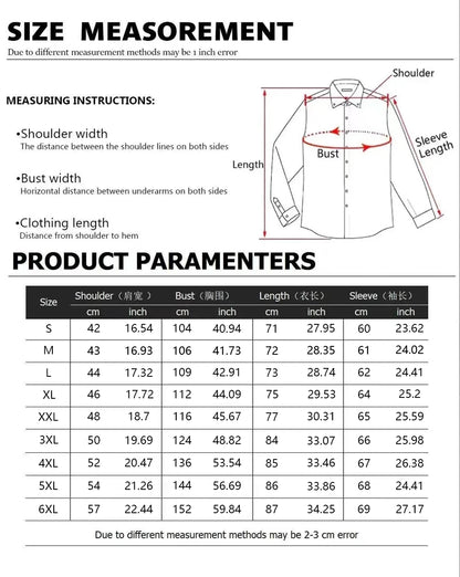 Men's Business Color Block Collar Long Sleeve Shirt, Slim Fit, Wrinkle-Free, Black and White Patchwork Shirt, Men's Fashion Top